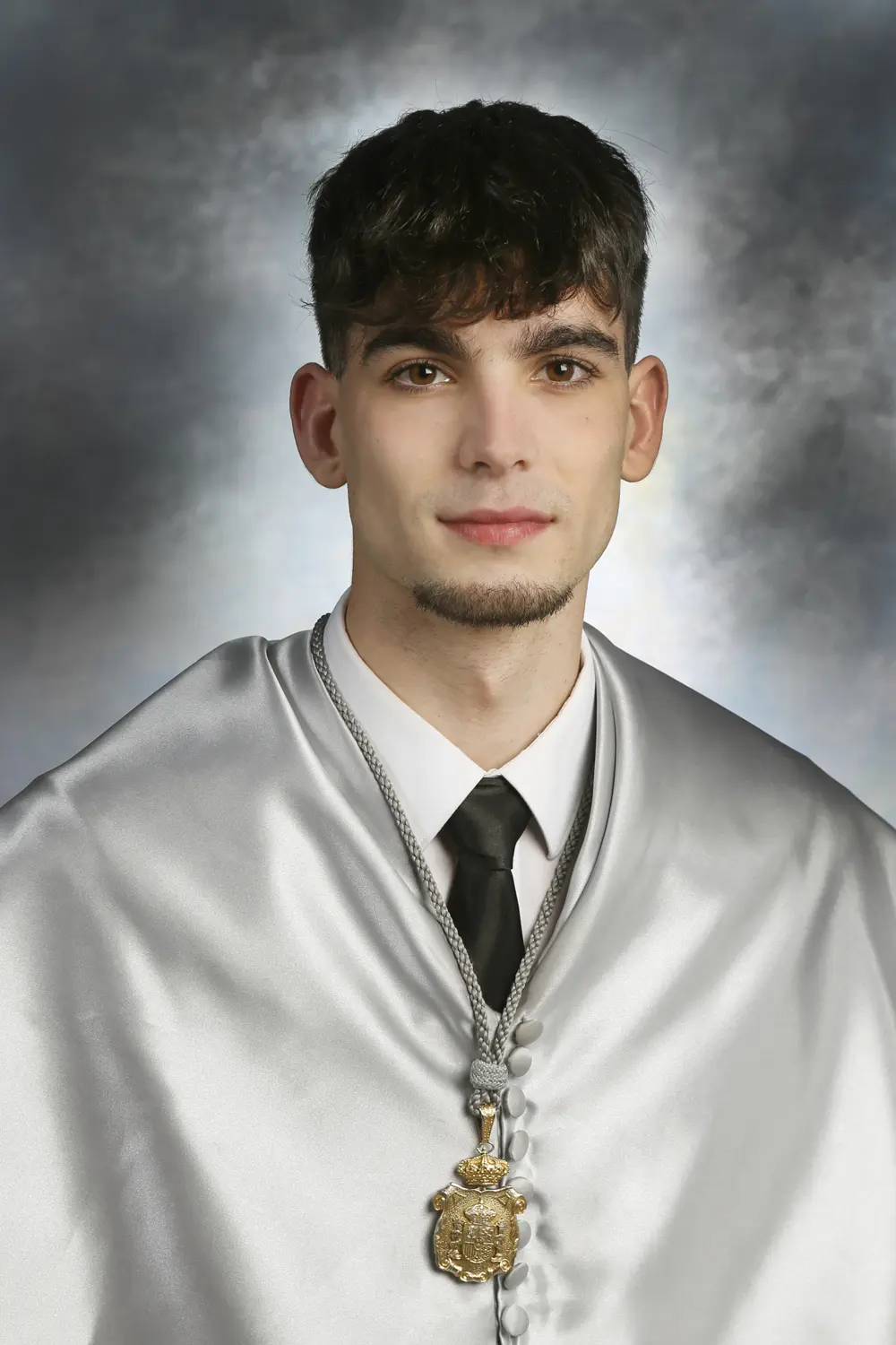 Roberto Ruiz durante su graduación